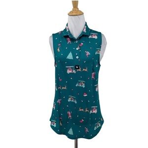 Bad Birdie Polo Shirt Womens S Small Christmas Sleeveless Performance 2022 Golf